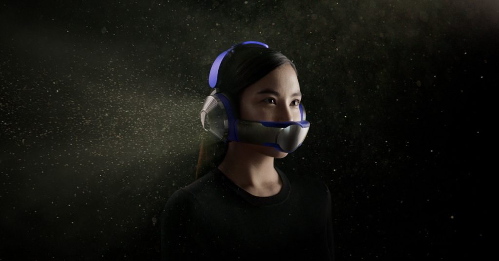 Dyson's weird new headphones have a built in air purifier