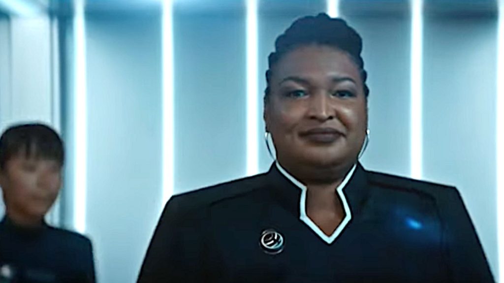 Stacy Abrams is the President of United Earth in Star Trek: Discovery