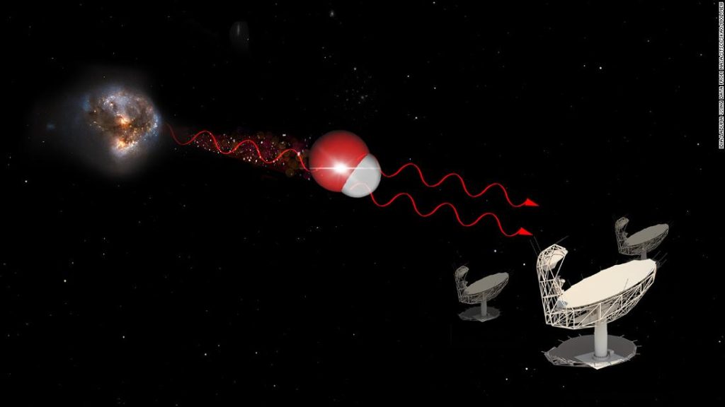 Space laser "Megamaser" spotted by South Africa telescope