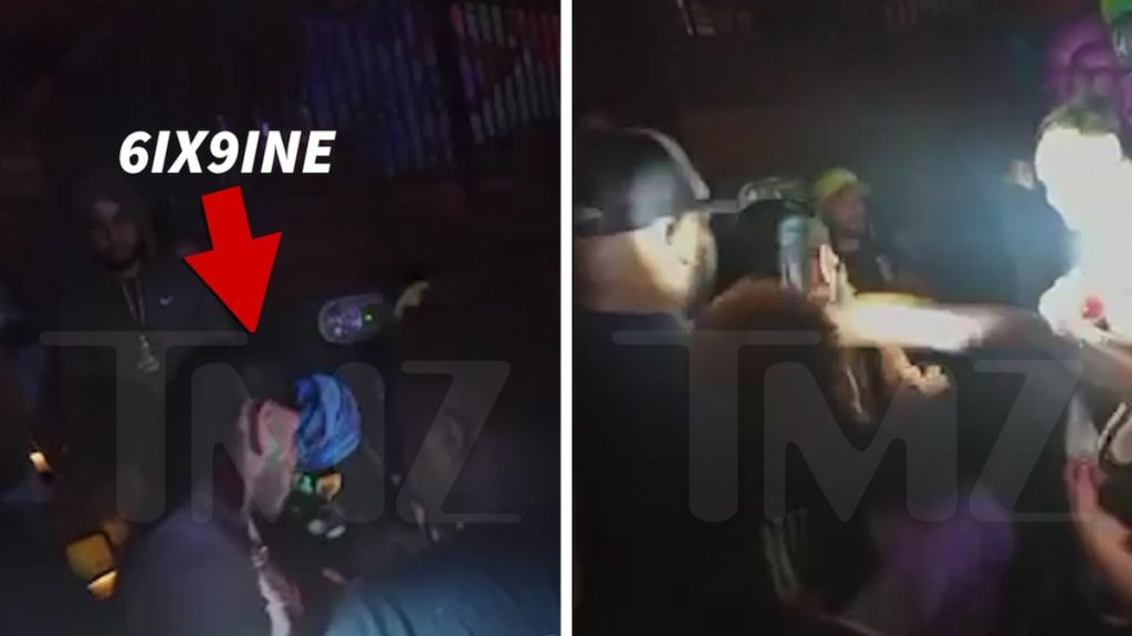 Tekashi hit 6ix9ine in the back of the head leaving a Miami nightclub