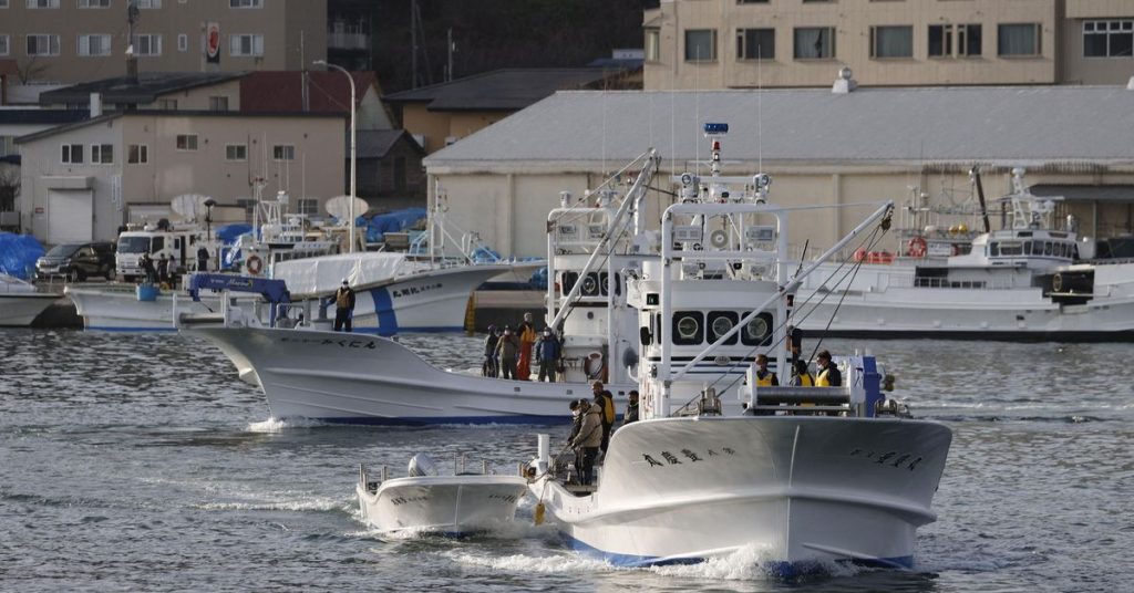 Nine of Japan's missing boats find unconscious coast guard