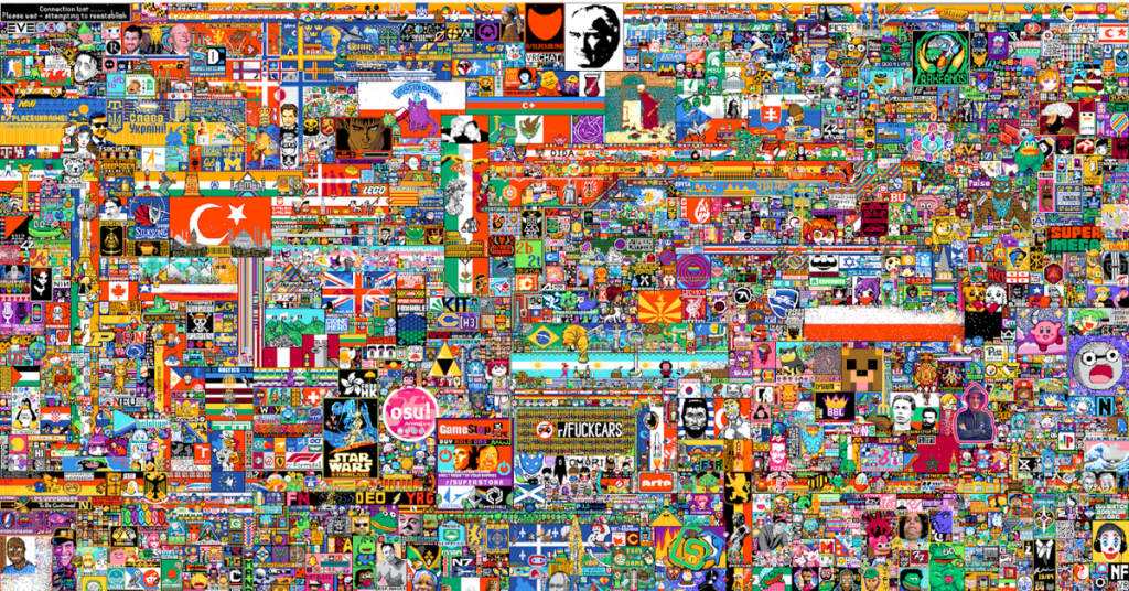 Watching the r/place interval is like staring at the heart of Reddit