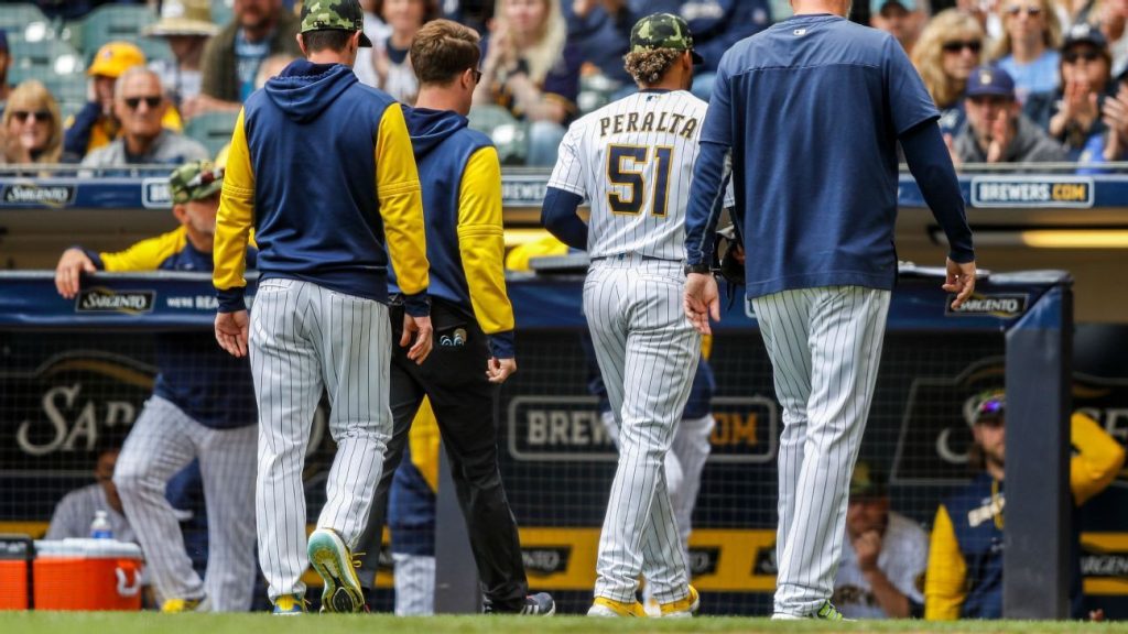 Milwaukee Brewers puts RHP Freddy Peralta on IL, near Josh Hader on its family emergency list