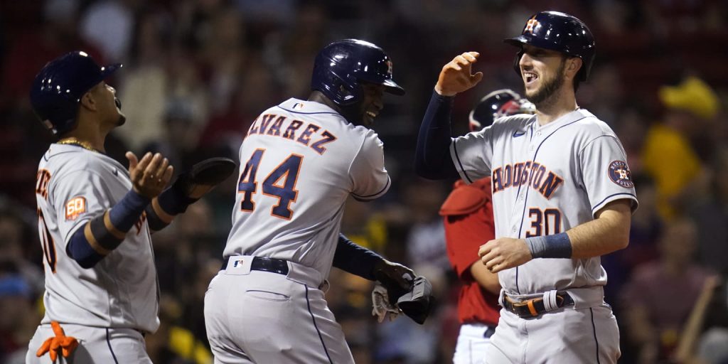 The Astros scored 5 home games in the second half against the Red Sox