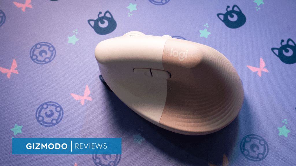 The Logitech Vertical Lifting Mouse feels great but gets dirty quickly