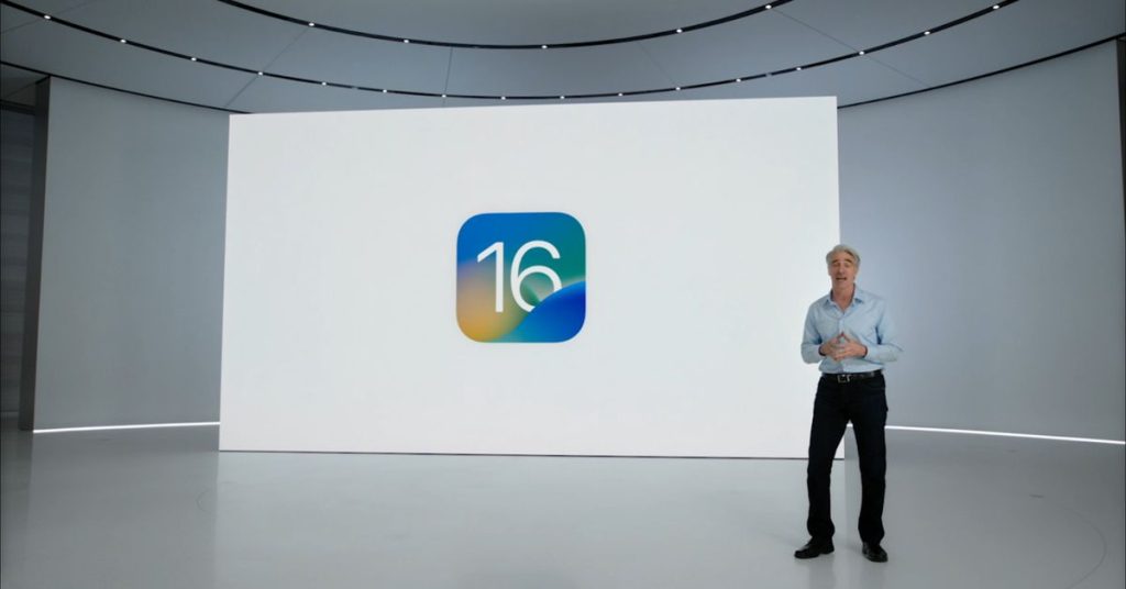 Apple iOS 16 previewed at WWDC 2022