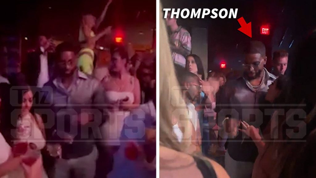 I saw Tristan Thompson hanging out with the women in a Vegas club