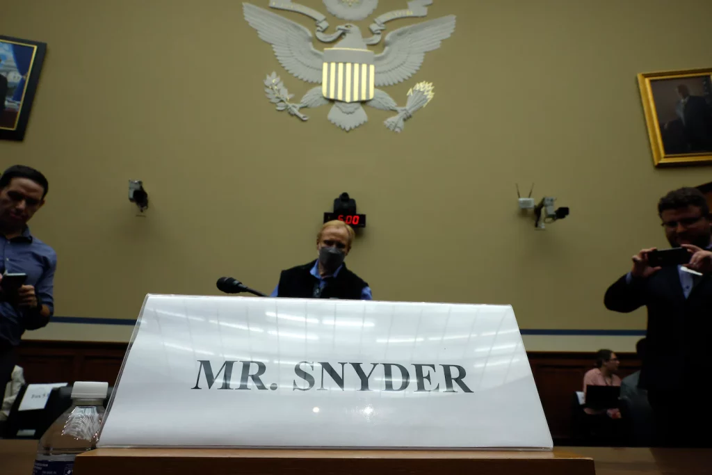 Daniel Snyder to take House committee questions under oath on Thursday
