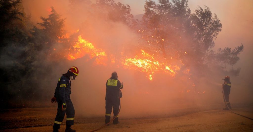 Greek wildfires are raging near Athens;  Homes, hospital evacuation