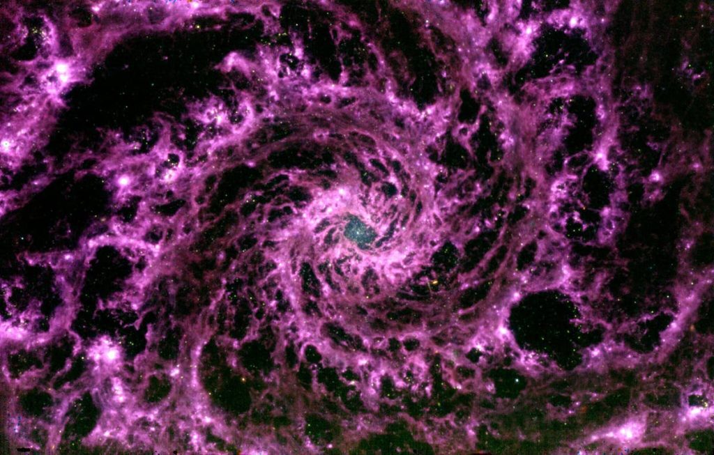 NASA's James Webb Space Telescope reveals a terrifying purple vortex in our universe