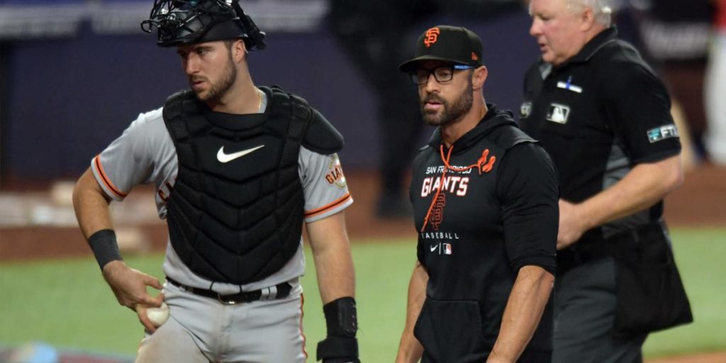 Why Joey Bart was brought to Arizona, but not activated by Giants