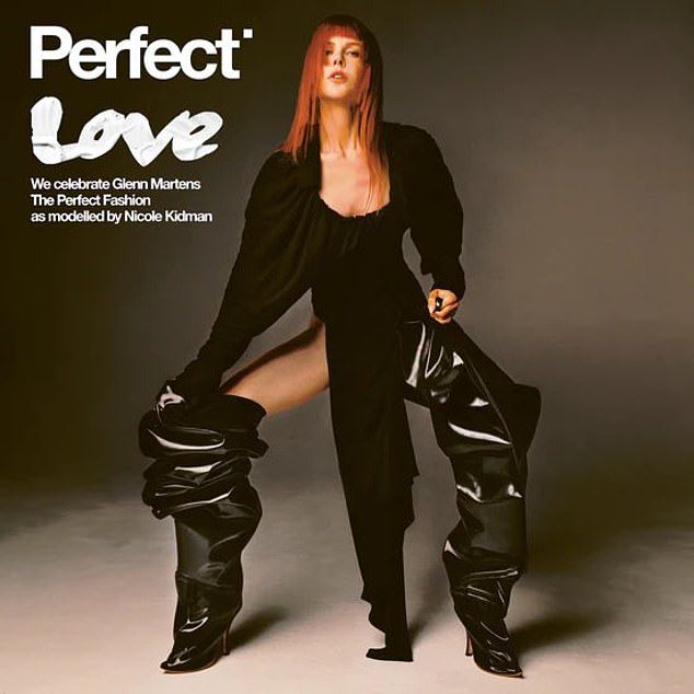 The cover photo was one of a series of avant-garde photos taken by photographer Zhong Lin for the third issue of Perfect magazine, which celebrates pop culture's greatest icons.