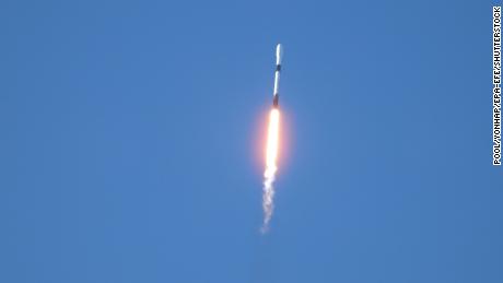 A SpaceX Falcon 9 rocket carries South Korea's first lunar orbiter.