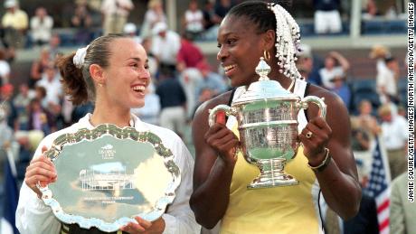 Serena Williams defeated Martina Hingis in the 1999 US Open final to win her first Grand Slam title.