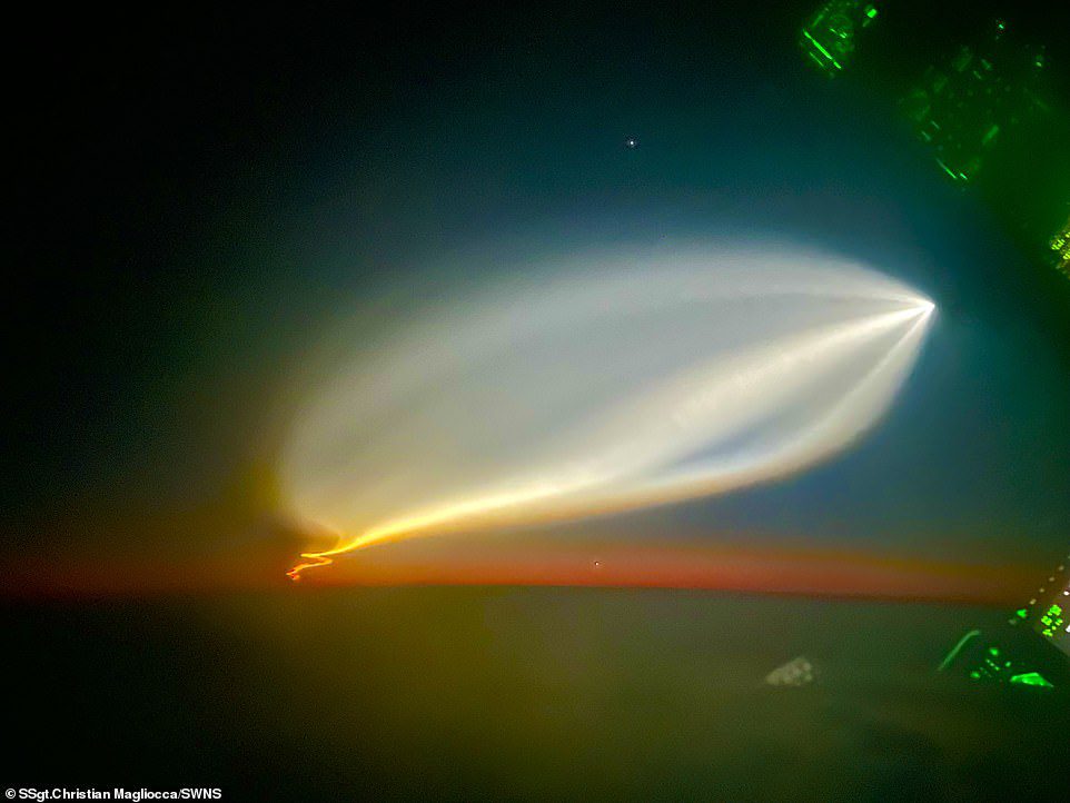Not for the first time, the otherworldly encounter was later identified as being linked to the launch of the SpaceX satellite