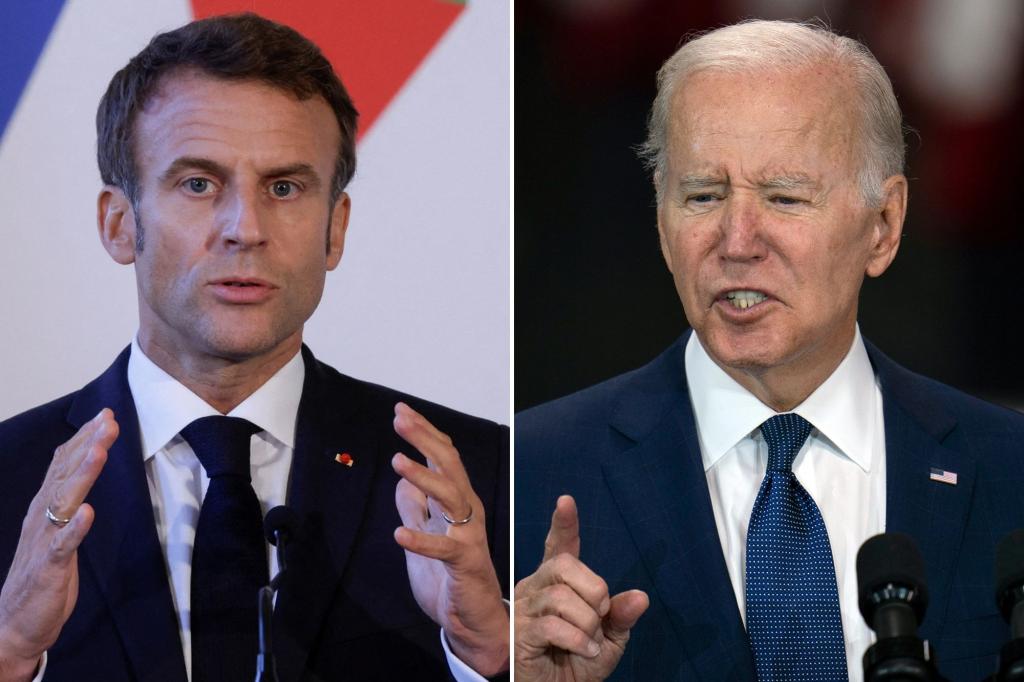 Emmanuel Macron scolds Biden for warning of "Armageddon"