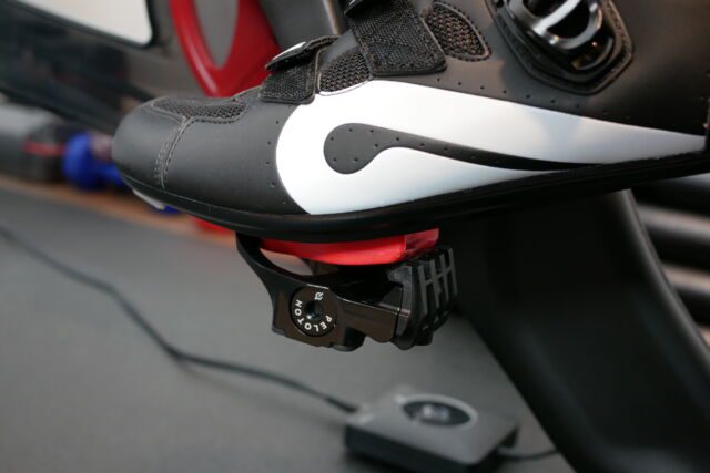 Peloton bike shoes work with any Delta compatible bikes (indoor or outdoor) and are on sale now.
