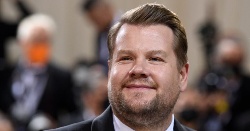 James Corden prefers not to talk about an omelette with Baltazar