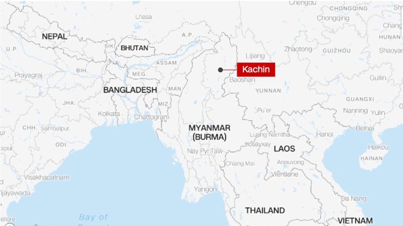 Kachin rebels say military airstrikes in Myanmar have killed about 50