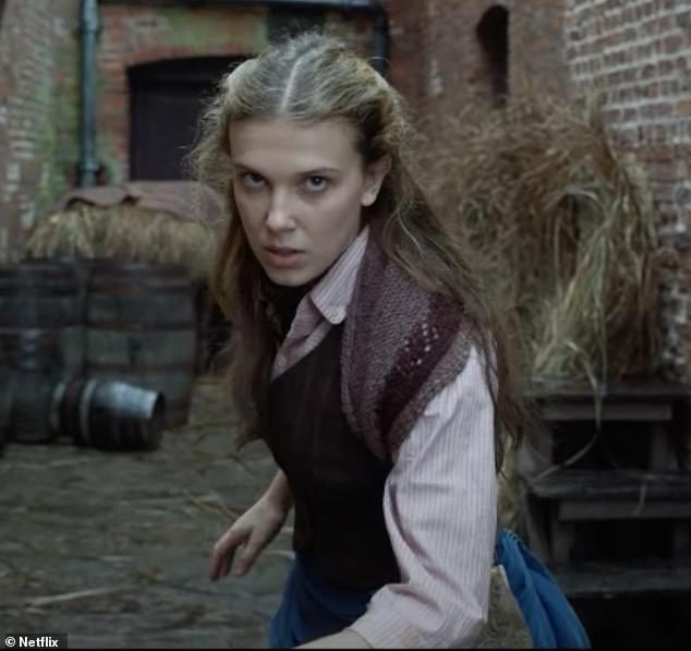 New look: A new trailer for Enola Holmes 2 was shared on Tuesday morning.  In the clip, Stranger Things actress Millie Bobby Brown appears as a determined amateur detective trying to find a missing girl.