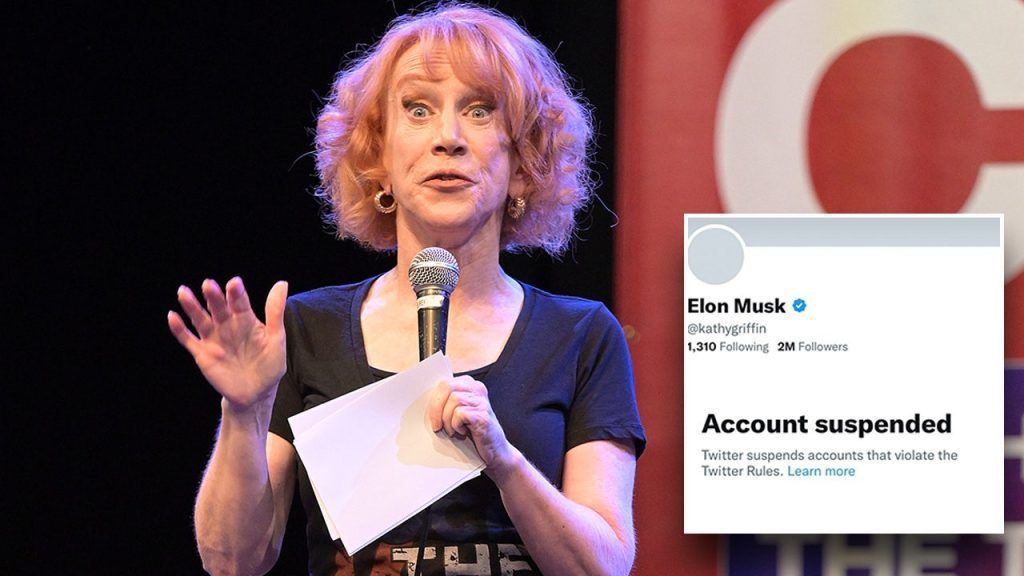 Twitter suspends Kathy Griffin's account for impersonating Elon Musk