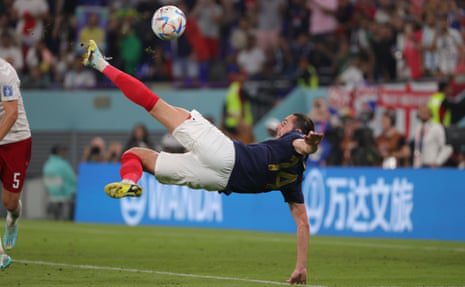 Rabiot attempts an overhead kick into the net.