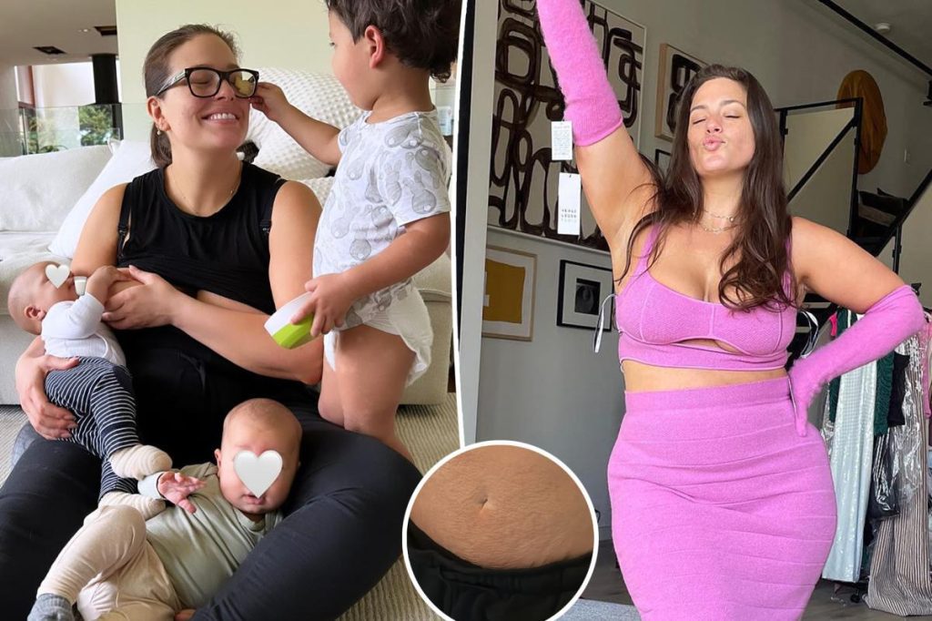 Ashley Graham shows a 'very different' stomach after three babies