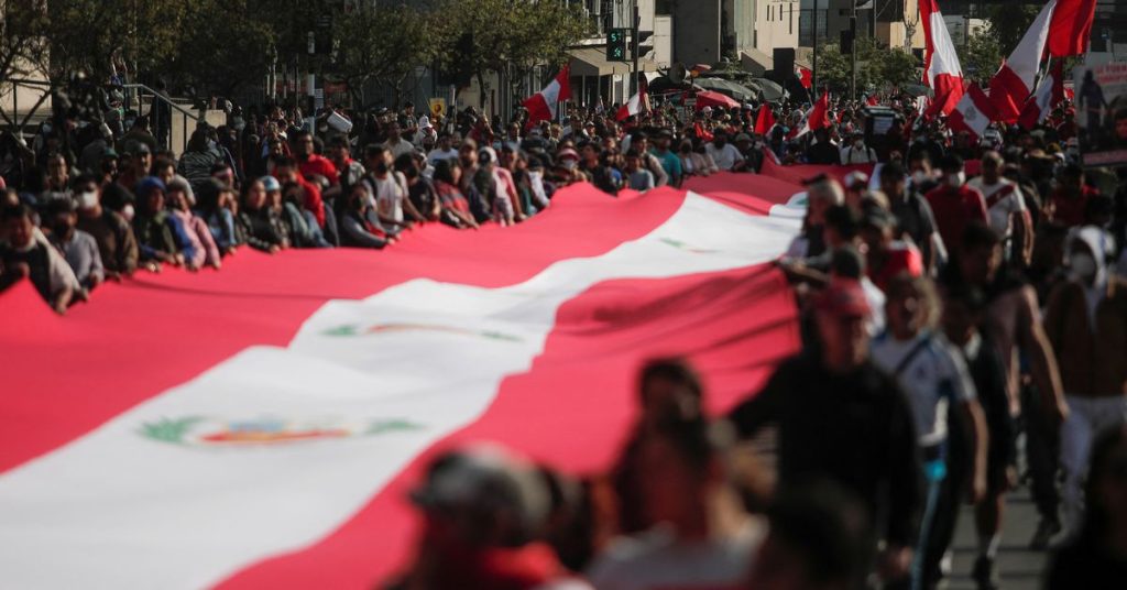 Thousands rally in Peru to demand the resignation of leftist President Castillo