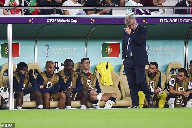 The Portugal coach refused to be drawn into whether or not to leave his post after his exit