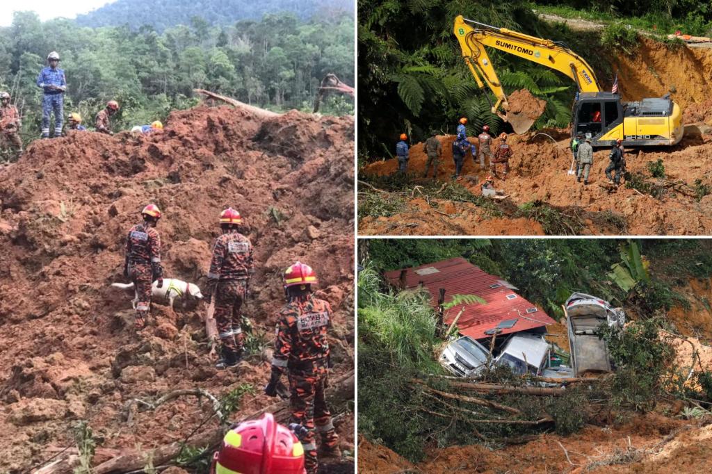 Death toll from landslides in Malaysia rises to 23 and 10 are missing