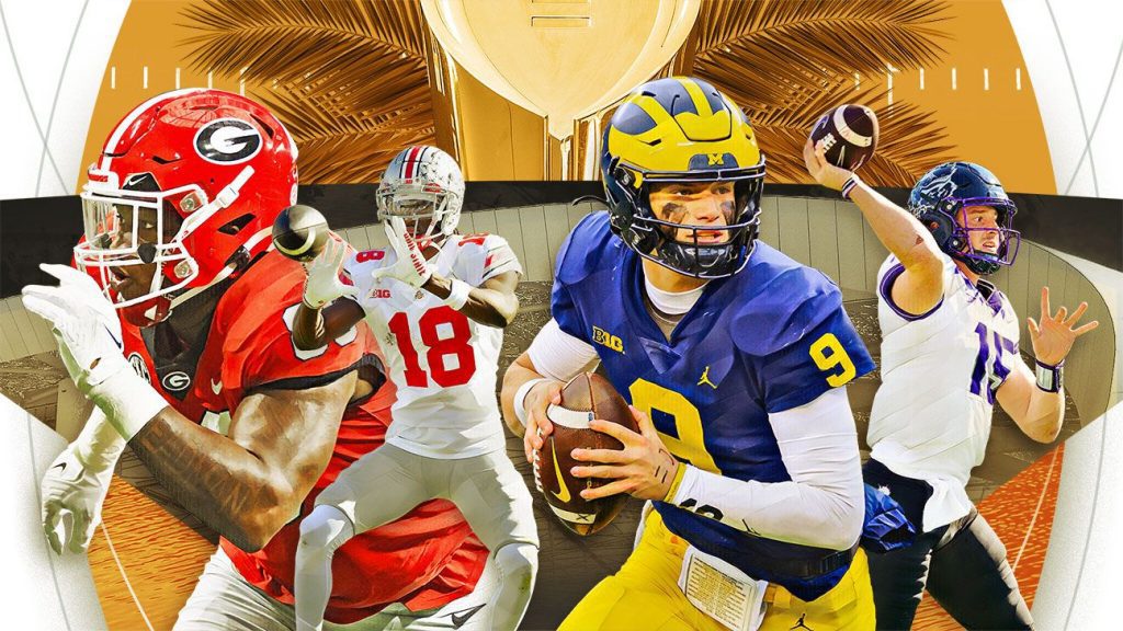 Georgia State, Michigan, TCU, and Ohio State were selected for the college football game