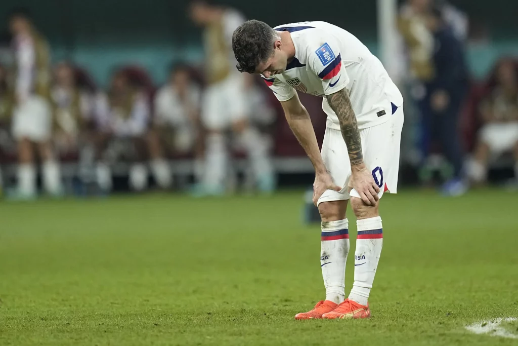 The United States was eliminated from the World Cup, losing to the Netherlands 3-1